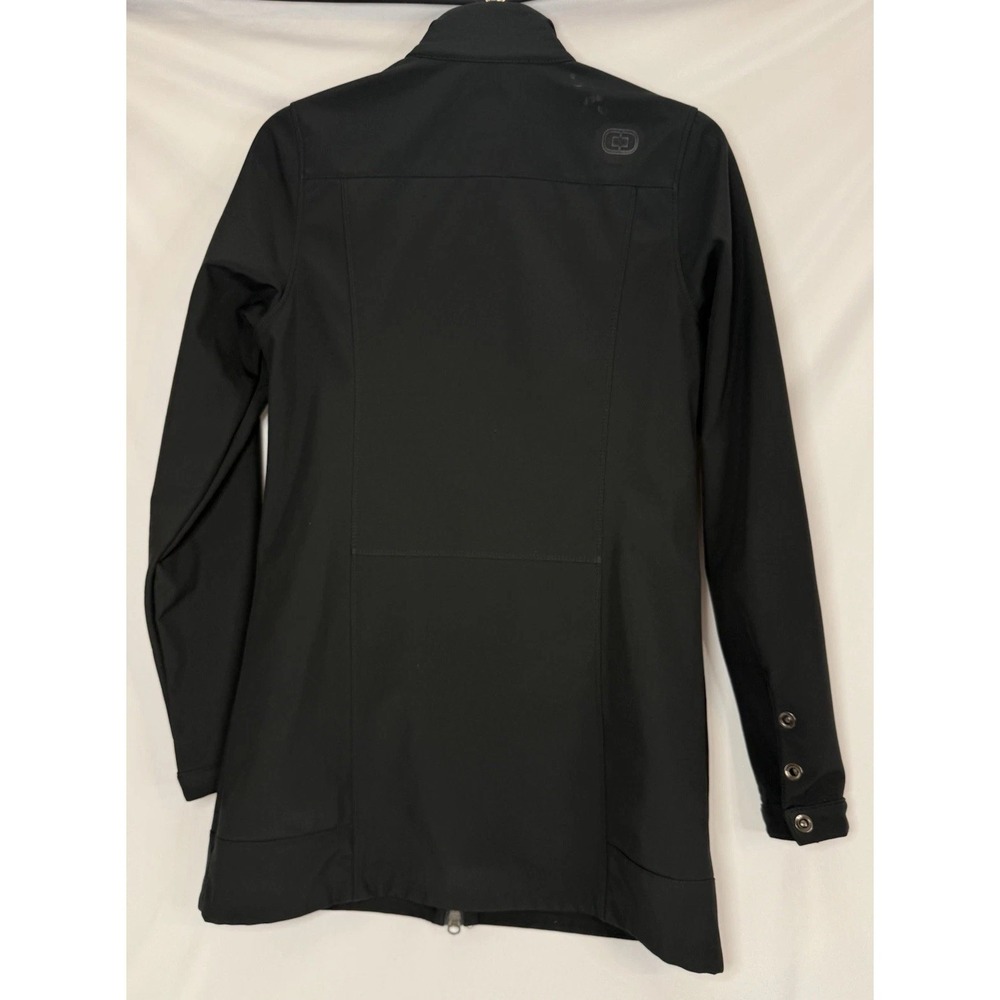 OGIO Intake Trench Black Jacket Womens Small LOG504 Full Zip Lined Cadet Collar - Picture 5 of 8